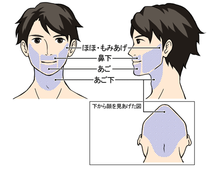 ヒゲ全体コースの画像