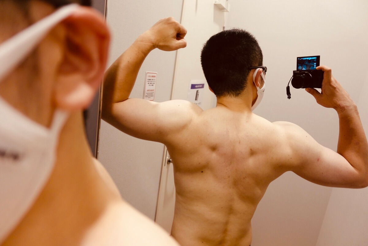 【ダイエット1週目】体型背面