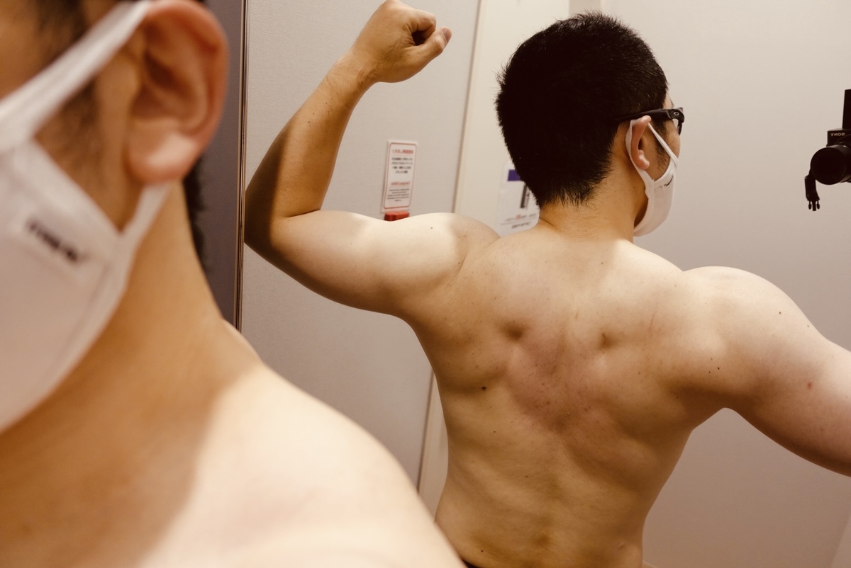 【ダイエット3週目】体型背面