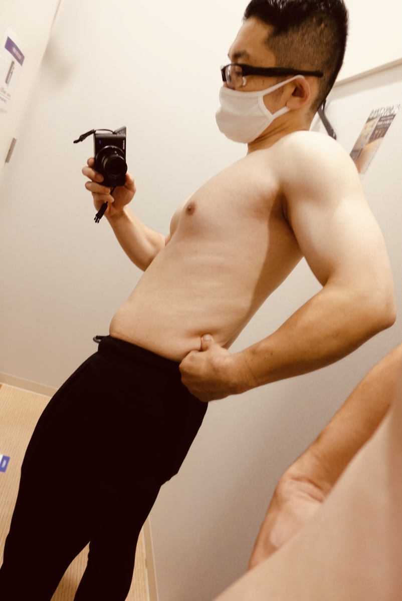 【ダイエット最終週】お腹まわり1