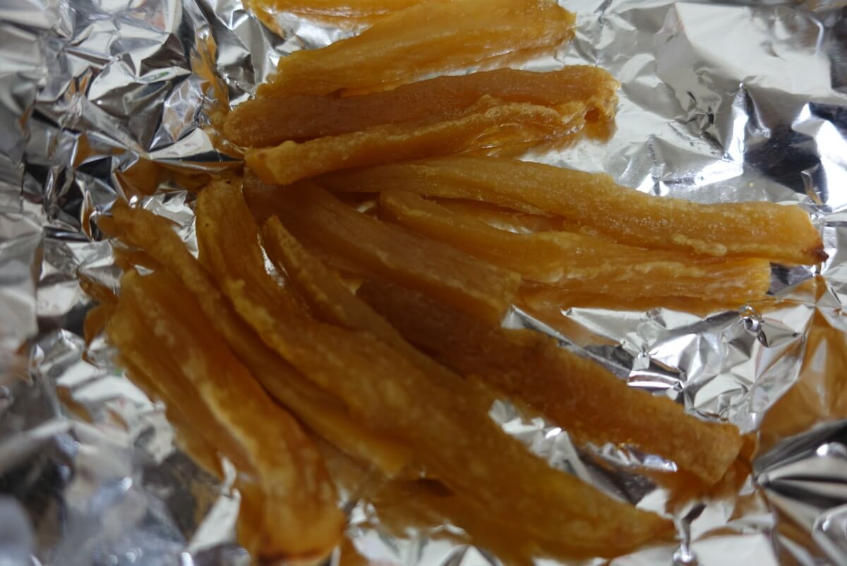 干し芋3分加熱
