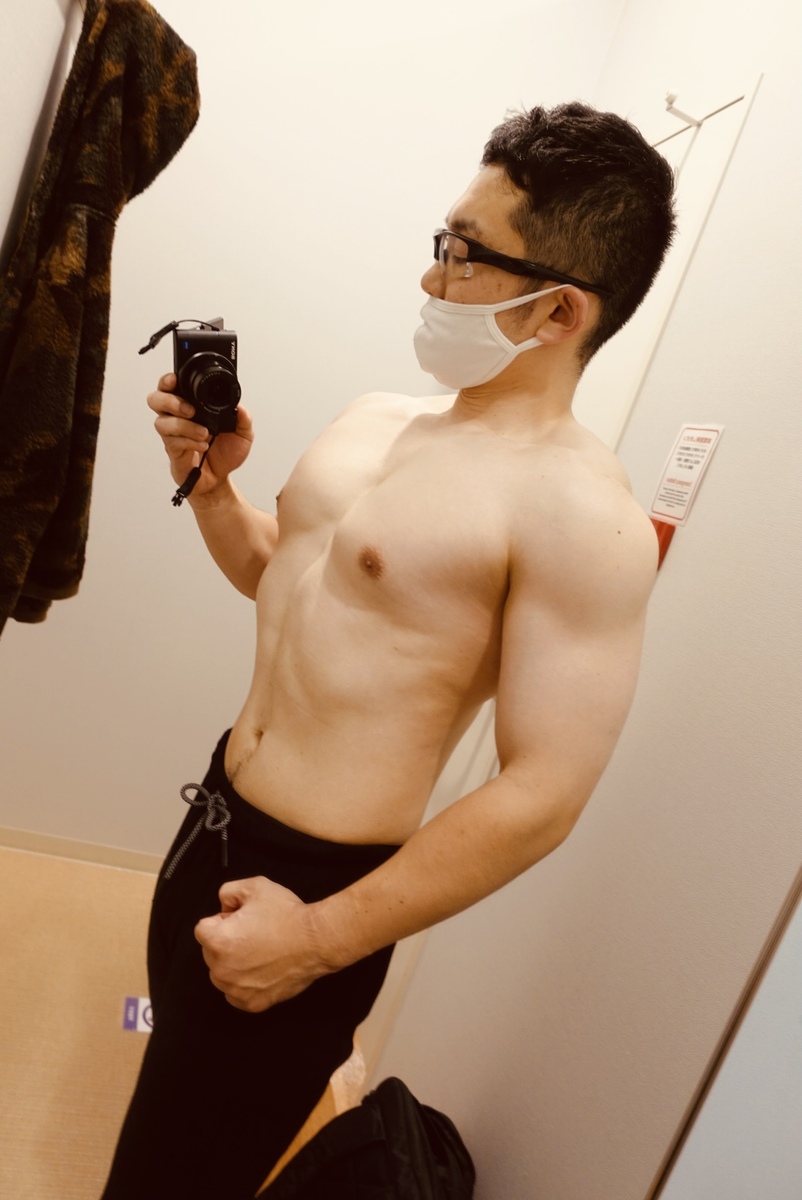 【ボディメイク3週目】体型側面