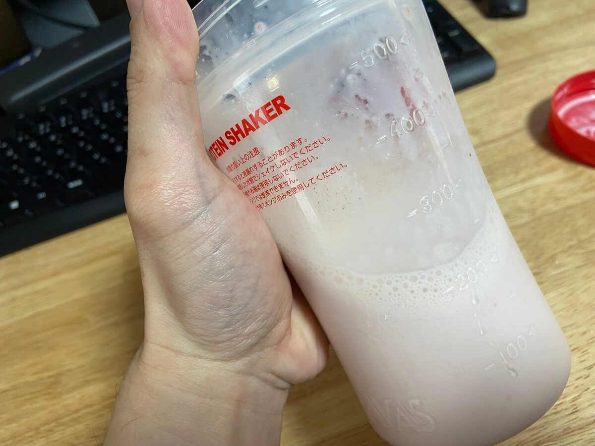 牛乳の溶け