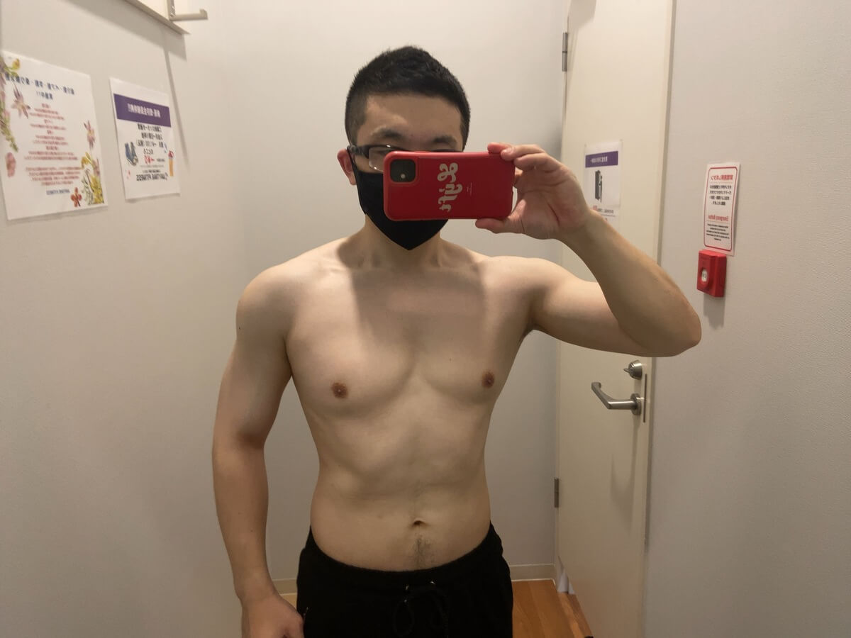 HIITダイエット7週目の体型写真正面