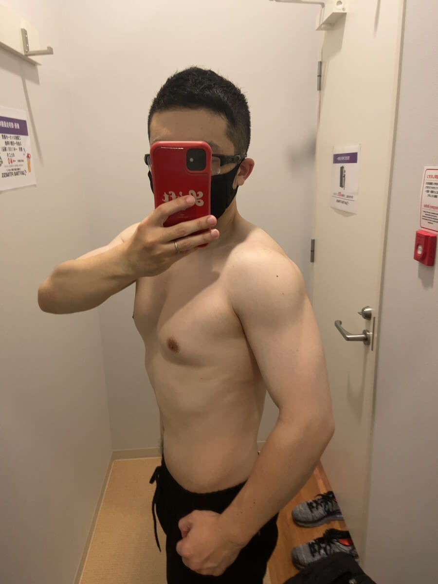 HIITダイエット7週目の体型写真側面