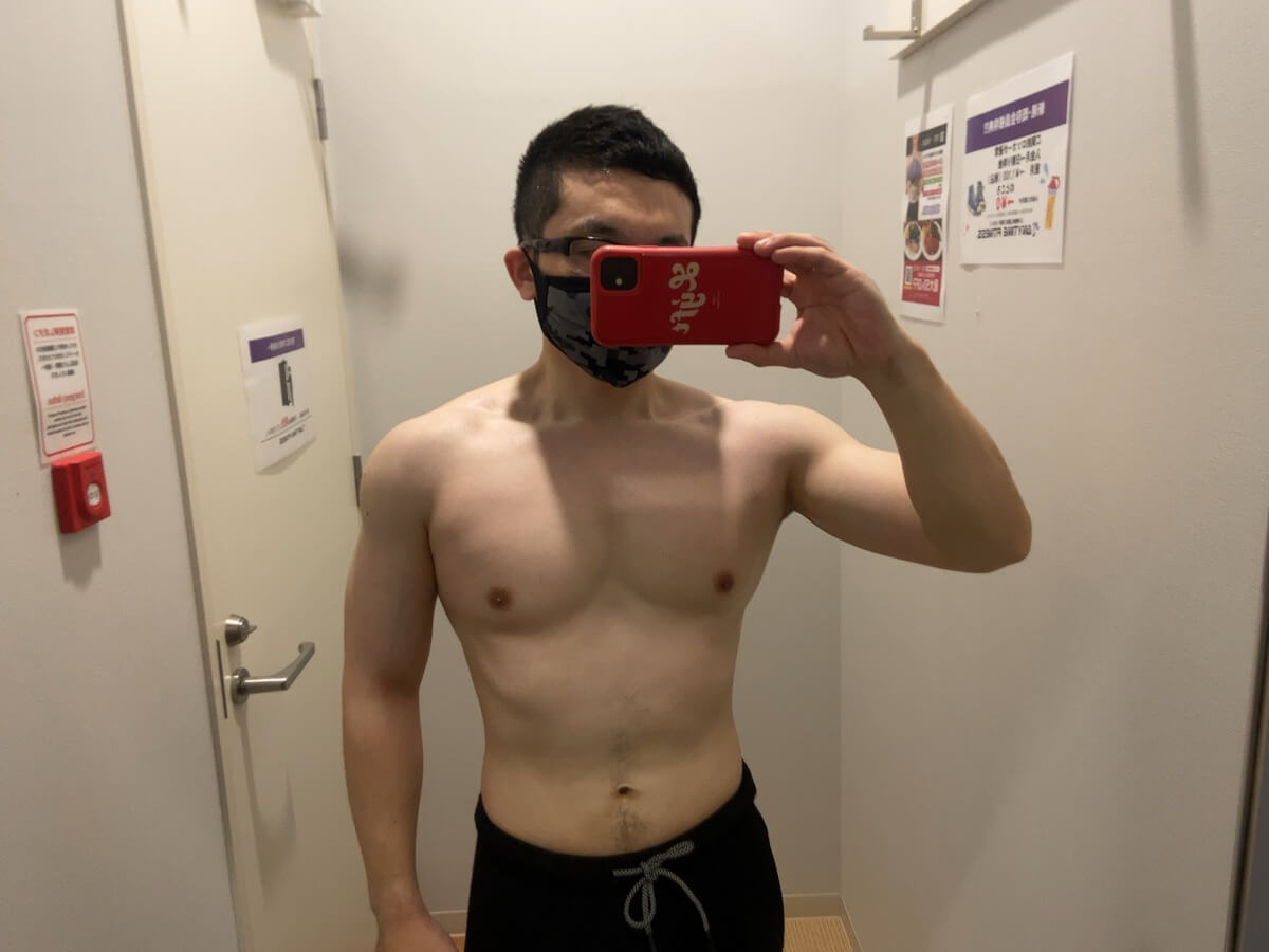 HIITダイエット9週目の体型写真正面