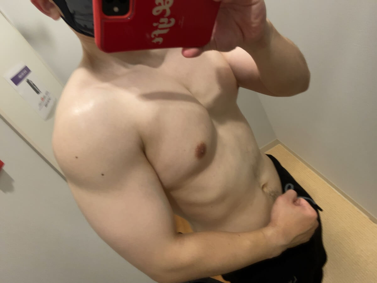HIITダイエット9週目の筋肉写真
